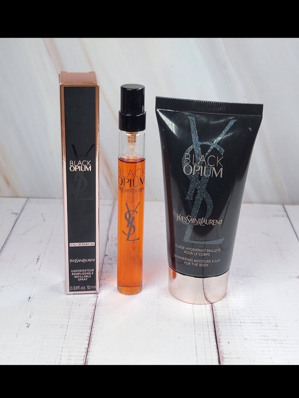 YSL Black Opium Eau de Parfume and Body Lotion Set